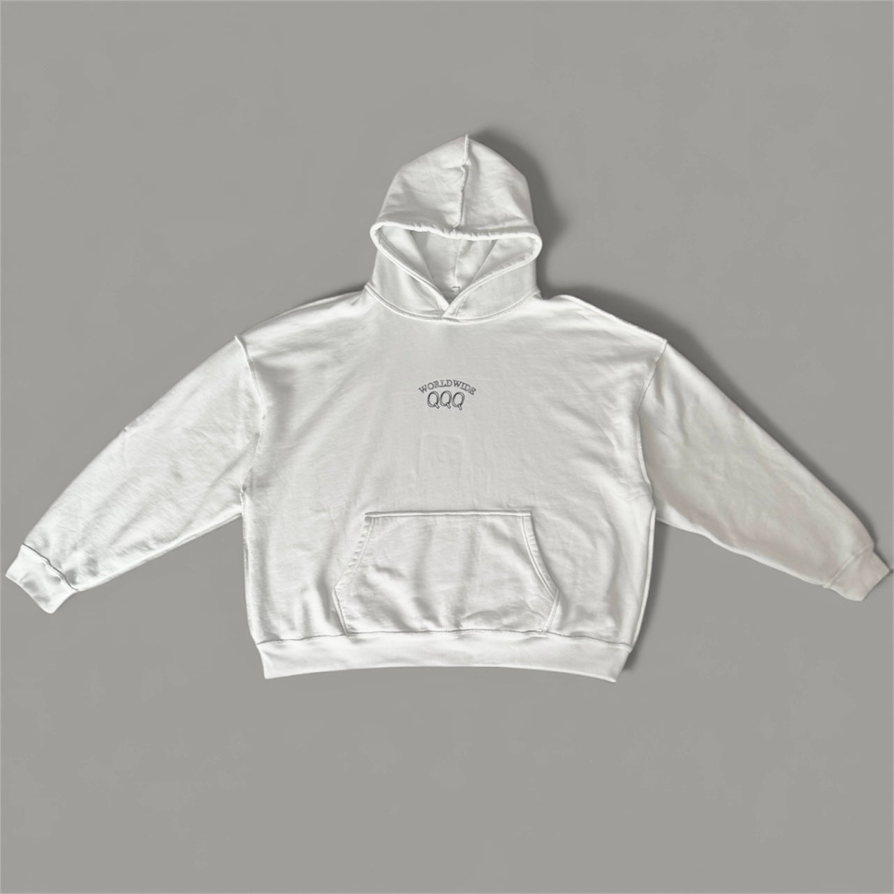 QQQ Worldwide Premium Cozy Hoodie – WHITE