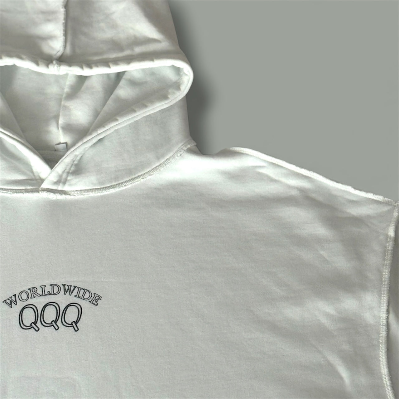QQQ Worldwide Premium Cozy Hoodie – WHITE