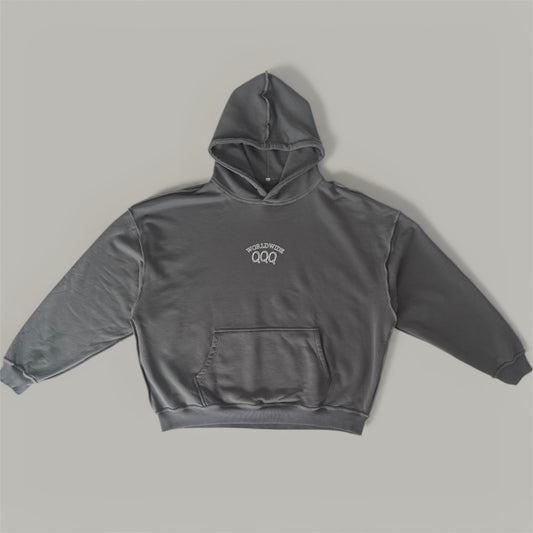 QQQ Worldwide Premium Cozy Hoodie – GREY